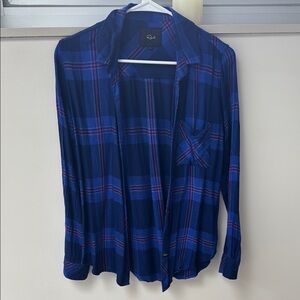 Plaid Blue Shirt by Rails